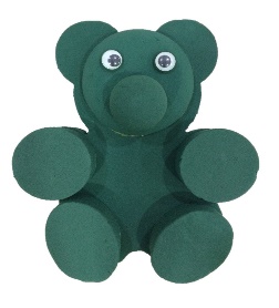 Oasis Teddy Bear 3D Shape with Stand